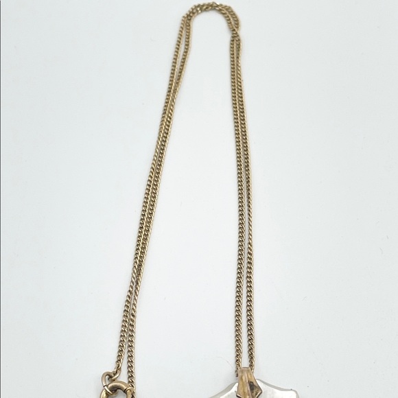 Antique mother of pearl abalone Shell pendant necklace - Picture 5 of 7